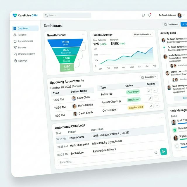 Tulu Patient Growth CRM Interface